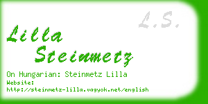 lilla steinmetz business card